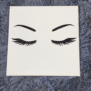 Black Eyes Glitter Canvas- wall decor